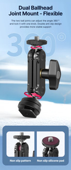 Ulanzi 2954 R098 Double Ball Heads with Cold Shoe Mount