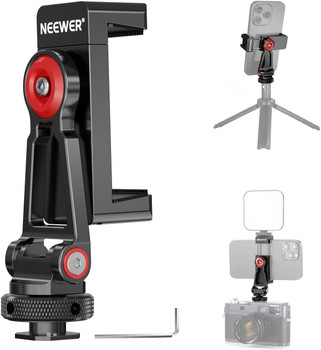 NEEWER PA001 Metal Phone Holder with Tripod Mount Adapter