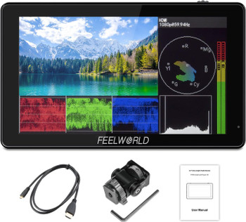 Feelworld LUT5 5.5"Ultra High Bright 3000nit IPS 1920x1080 3D LUT Touch Screen Camera DSLR Field Monitor