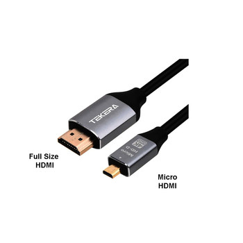 Tekera 4K HD-D Male Micro HDMI to Male HDMI Tethering Cable (3.0m)