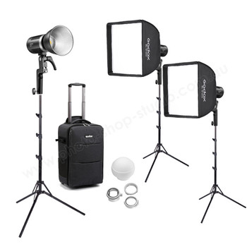 Godox 3x ML60Bi 60W Bi-Color Compact Portable AC/DC LED Video Lighting Kit