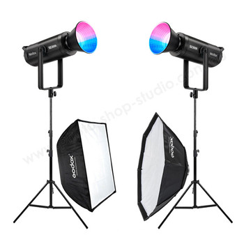 Godox 2x SZ300R 330W RGB Zoom LED Video Lighting Kit