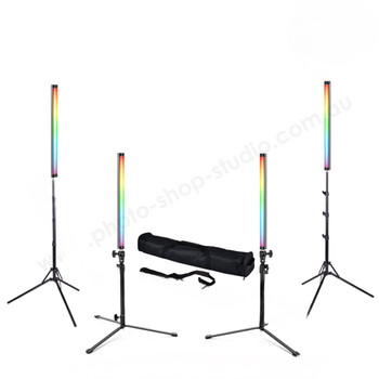 NEEWER 4x TL60 20W RGB Tube Stick LED Four Light Kit 