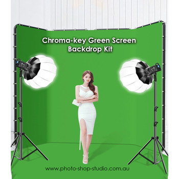 Fotolux FOTGSBK244 Chromakey Green Screen Backdrop Kit  (4m wide x 2.4m high )