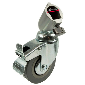 Fotolux QH-C25 75mm 3-in-1 Light Stand Roller Wheels Caster Set ( Fits Max. Ø25mm legs)