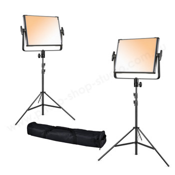 Godox 2x LDX50Bi 65Ws Bi-Color Two LED Panel Light Kit