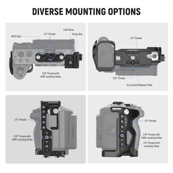 NEEWER CA011 Camera Cage with HDMI Cable Clamp for Sony FX3 / FX30 Camera NEEWER CA011 Camera Cage with HDMI Cable Clamp for Sony FX3 / FX30 Camera
