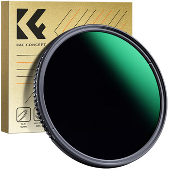 K&F Concept 49mm ND3-ND1000 (1.5-10stop) Nano-D Variable Neutral Density VND Filter