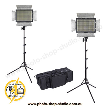 Yongnuo 2x YN600LIID Daylight 36W Video Two LED Light Kit