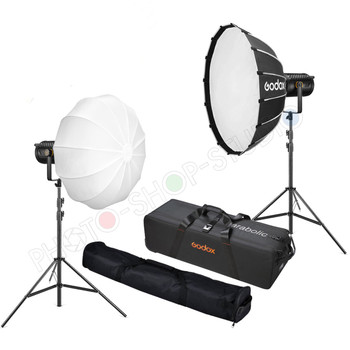 Godox 2x UL150IIBi Bi-color Silent Dual Power Two LED Video Light Kit