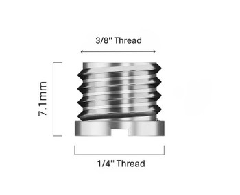 Fotolux TS1438 1/4" to 3/8" Thread Screw Adapter