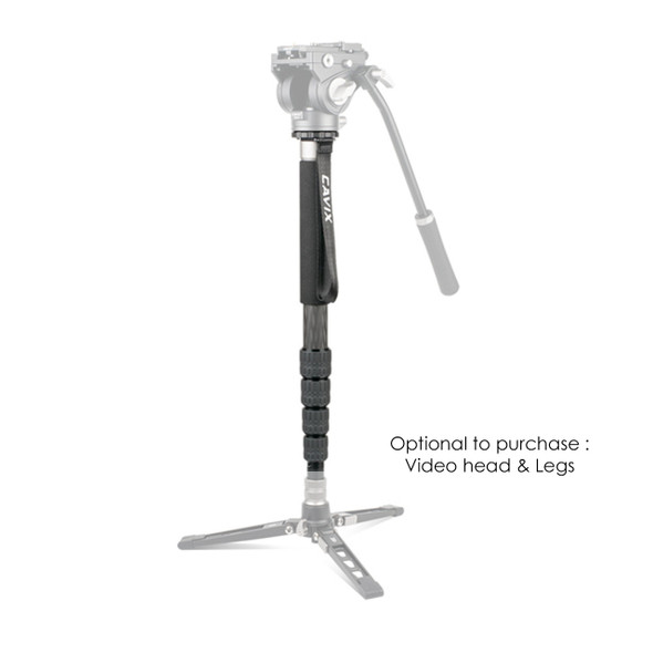 Cavix MP-325C Carbon Fiber Video 5-section Monopod (Twist Lock)