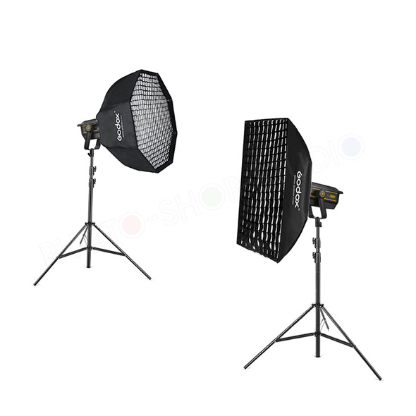 Godox VL150II 165W + VL300II 320W Dual Power Pro COB LED Video Two Light Kit