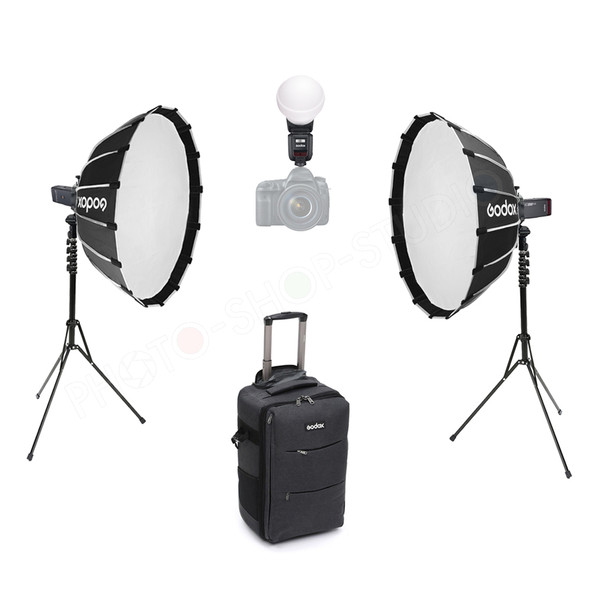 Godox V100 + 2x AD200ProII Three Portable Flash Kit 