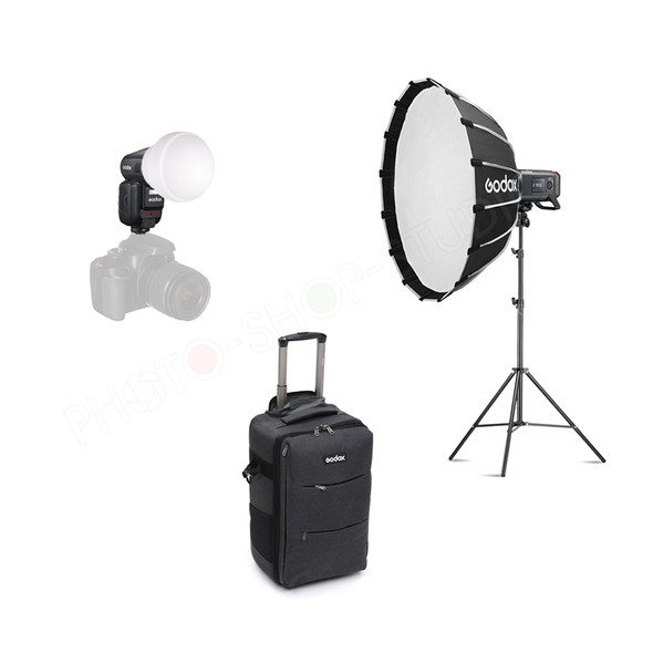 Godox V100 + AD600ProII Two Portable Flash Kit 