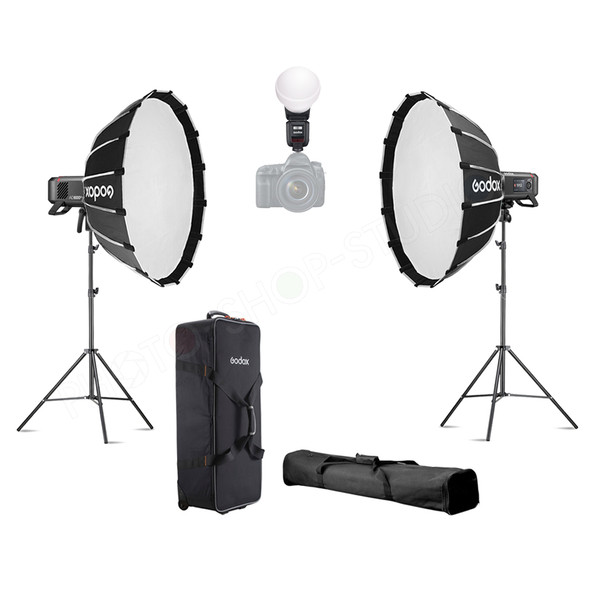 Godox V100 + 2x AD600ProII Three Portable Flash Kit 