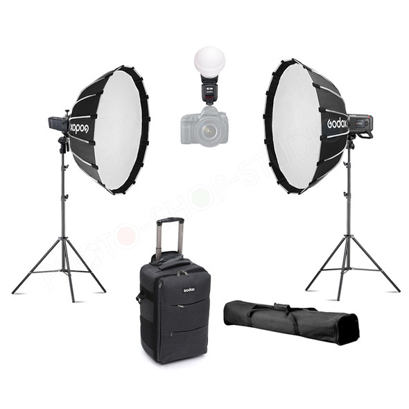 Godox V100 + AD200Pro II + AD600Pro II Three Portable Flash Kit 