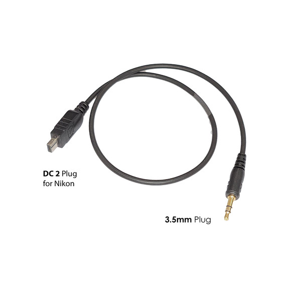 Fotolux J3.5-DC2 3.5mm Jack to DC2 Connecting Cable for Nikon Z5, Z6, Z7, Z50, D7000