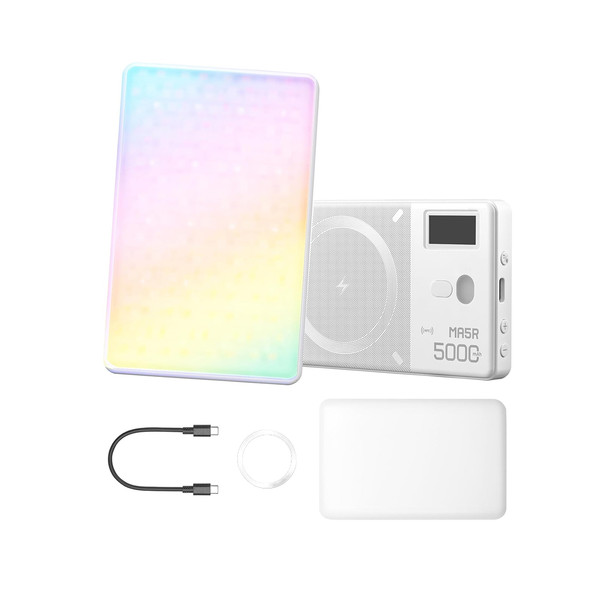 Godox MA5R 4900mAh Magnetic RGB LED Light and Power Bank (White)