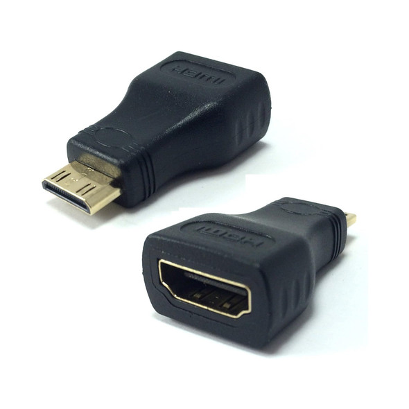  Fotolux Mini HDMI Male (Type C) to Standard Female HDMI (Type A) Adapter Converter 