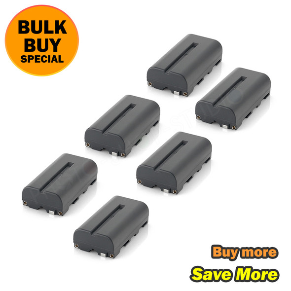 Fotolux 6x NP-F570 (Small size) 2300mAh Li-on Rechargeable Battery for LED Lights, LCD Monitors  (Bulk Buy)