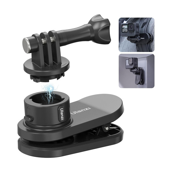 Ulanzi 3169 Go-Quick II Magnetic Quick Release Backpack Strap Clip for GoPro Mount