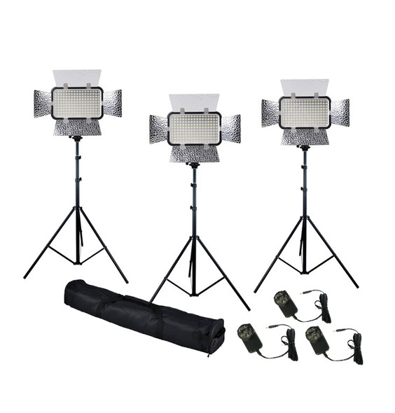 Godox 3x  LED170II 10Ws Compact LED Video Light Kit ( AC Power )
