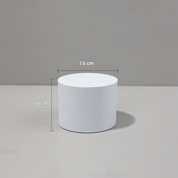 Fotolux 7.6cm x 6cm Cylinder Geometric Cube Photography Background Shooting Foam Props Decoration (White)