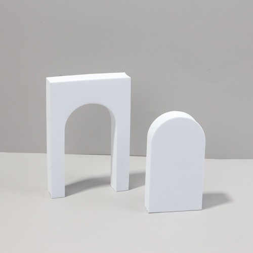 Fotolux 15cm x 10cm Cuboid Door Combo Geometric Cube Photography Background Shooting Foam Props Decoration (White)