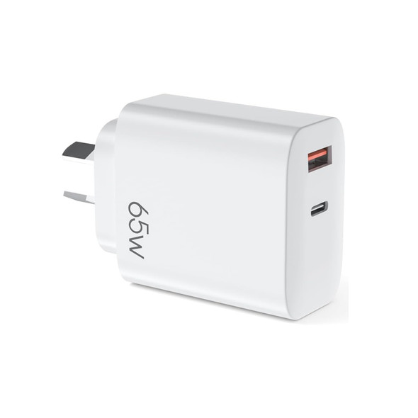 Fotolux FOTWC-65W USB-A & USB-C 65W PD 3.0 GaN Dual Port Fast Wall Charger AU Plug