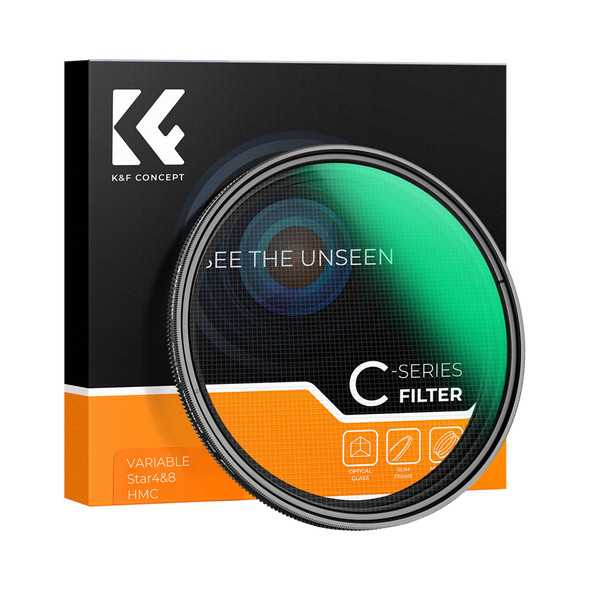 K&F Concept KF01.2332 72mm Nano-C Series 4 & 8 Points Variable Star Filter 