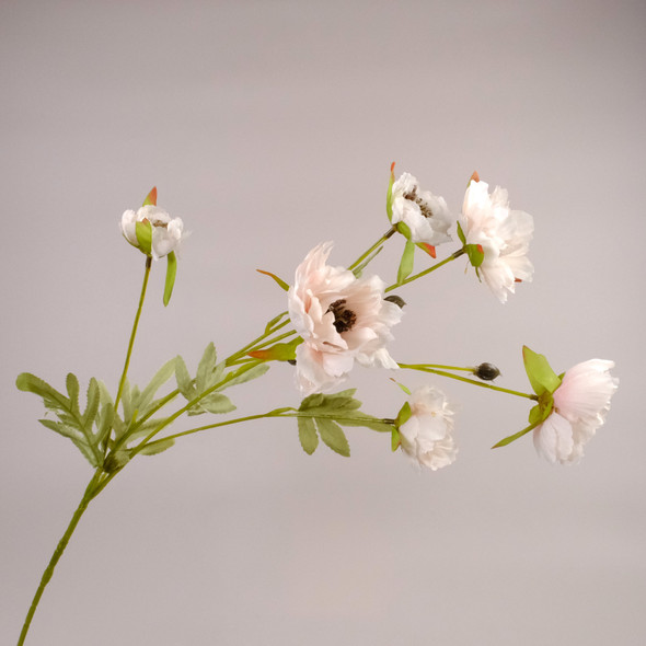 Fotolux Photo Props Long Stem Spray Artificial Tree Peony 77cm (Light Pink)