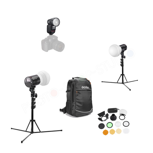 Godox V100 + 2x AD100Pro Three Portable Flash Kit