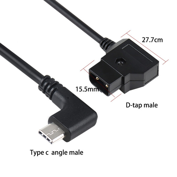 Fotolux D-Tap to USB-C Angle Cable (20cm) for DJI focuspro