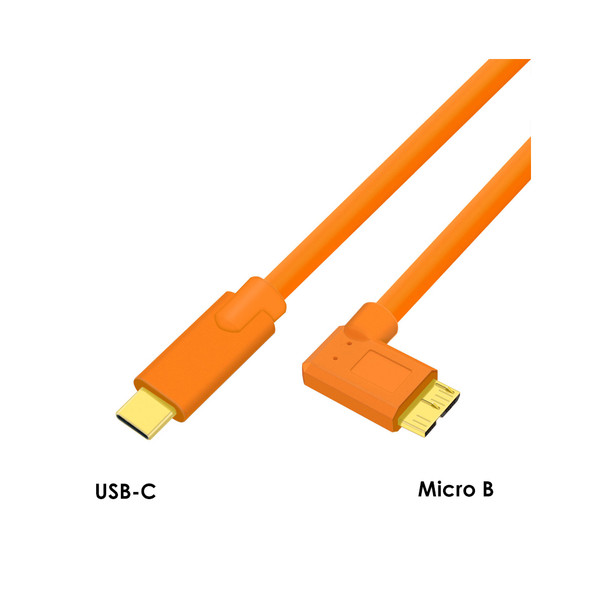 Fotolux USB-C to Micro B High Speed Tethering Cable (5m) for Canon , Nikon , Sony , Fujifilm , Panasonic