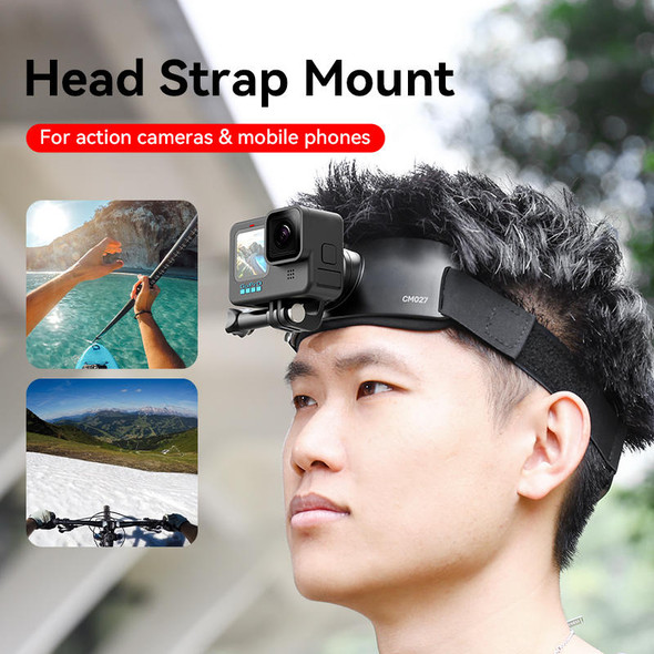 Ulanzi C020GBB1 CM027 Go-Quick II Head Strap Mount for Action Camera and Phone