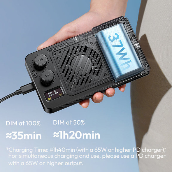 Ulanzi L129 LM-P40Bi 40W Bi-color Portable LED Video Light (2700K - 6500K)