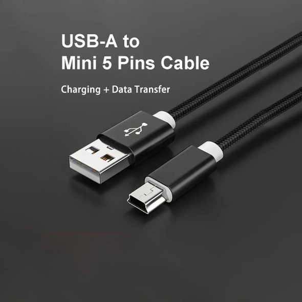 Fotolux USB-A to Mini 5 Pin Male Tethering Cable (3m) for Canon , Nikon , Fujifilm