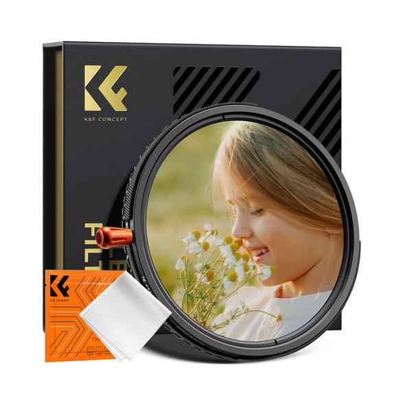 K&F Concept KF01.2928V2 82mm ND2-32 (1-5 Stops) Variable ND + CPL Circular Polarizing + Black Mist 1/4  Nano-X 3 in 1 HD Lens Filter 