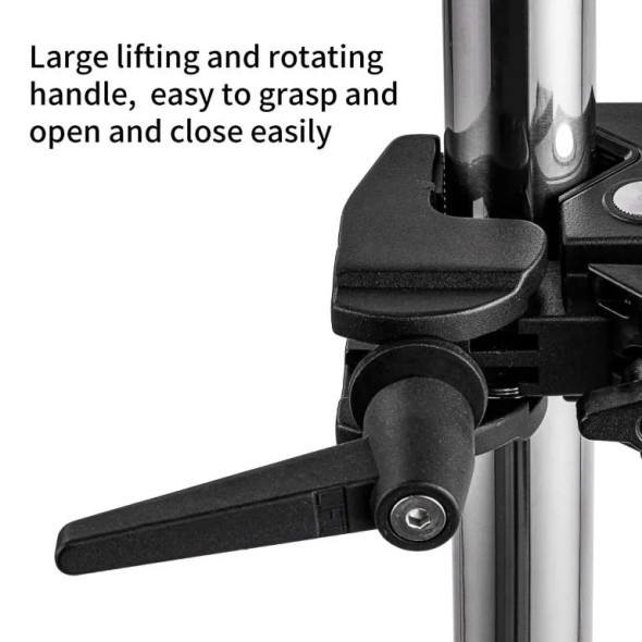 Selens M11-034-B Super Clamp (M5 & 1/4" thread)  with Spigot (Black)