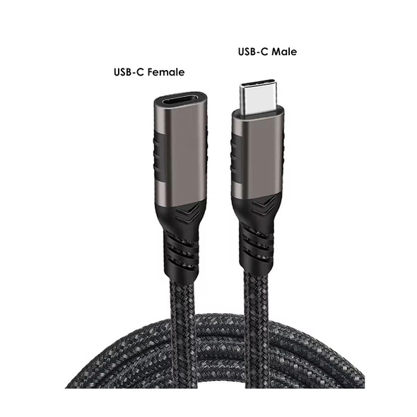  Fotolux USB-C Male to USB-C Female PD 100W 5A USB 3.2 GEN2 Fast Charging Extension Cable (3m)