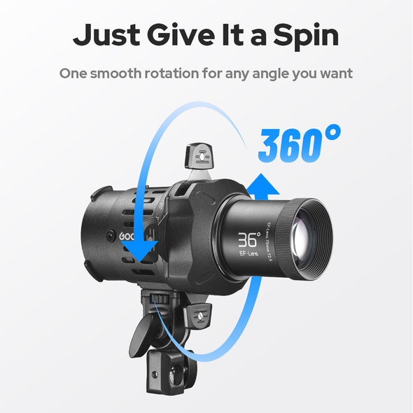 Godox ML-SP-36 Projection Attachment with 36° 75mm Lens Kit for ML60IIBi, ML100Bi, ML100R