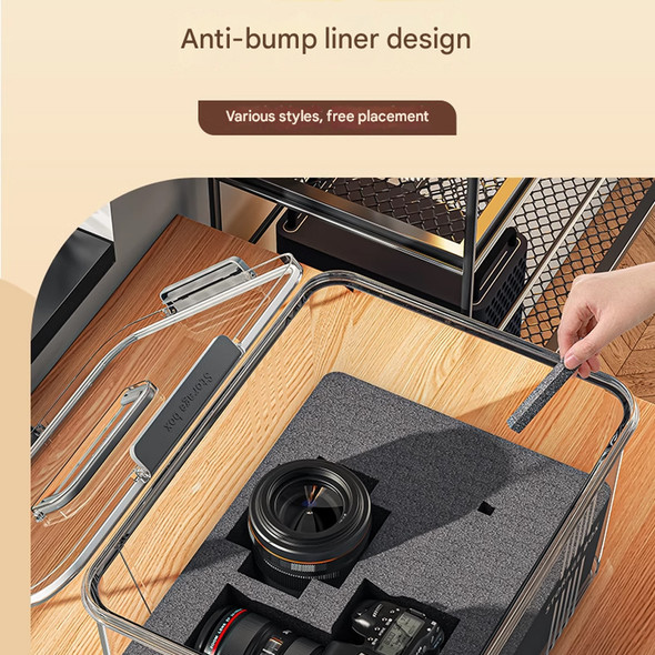 Fotolux CDF-30M Medium Size Dry Storage Box with  Hygrometer Meter (30 x 22.4 x 17cm)