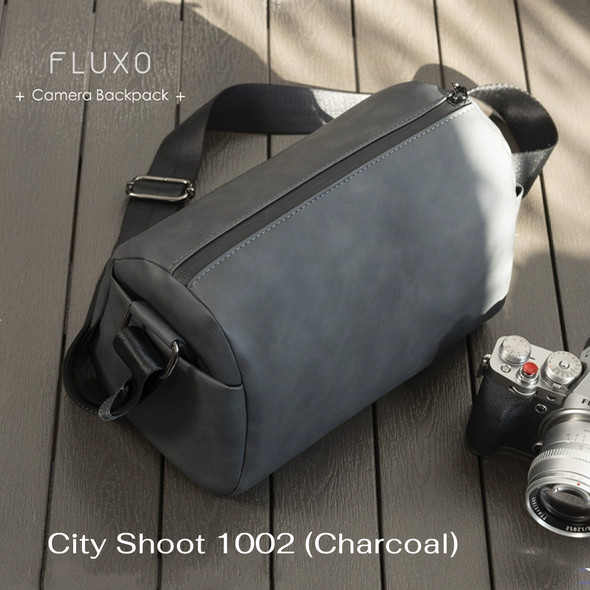  FLUXO City Shoot 1002 Camera Shoulder Bag - Charcoal  (27 x 13 x 17cm)