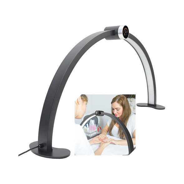 Fotolux TM75-BK 75cm 48W Bi-color LED Half Moon Foldable Tabletop Light - Black (3000K-6000K)