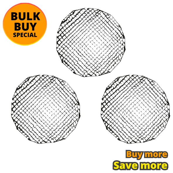 3x Godox S105-G 105cm Honeycomb Grid for S-105T Parabolic Softbox