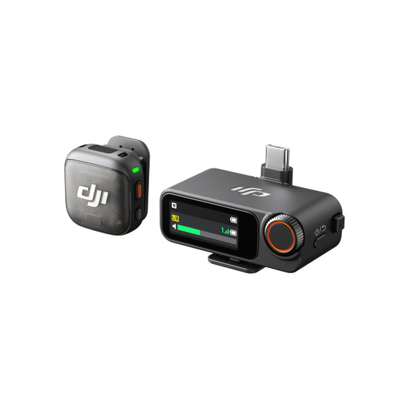 DJI Mic 3 (1TX + 1RX) 1-Person Compact Wireless Microphone System for iPhone/ Android /Camera