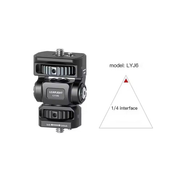 Leaplight LYJ6 Field Camera Monitor Mount Adapter with 1/4" screw 