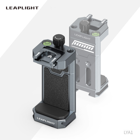 Leaplight LYA1 Smartphone Clamp with Dual Cold Shoe -  Grey (Clamp Range 60-95mm) 