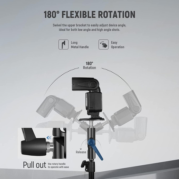  Fotolux FL-H Camera Flash Bracket H-Type Mount with Umbrella Holder for Speedlight Flash /LED